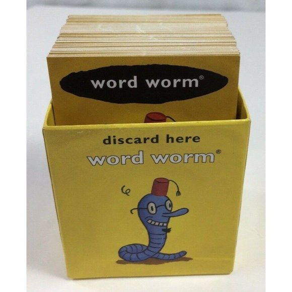 Cranium Board Game Word Worm Yellow Playing Cards Deck Box Replacement Part 2004 - Picture 2 of 5